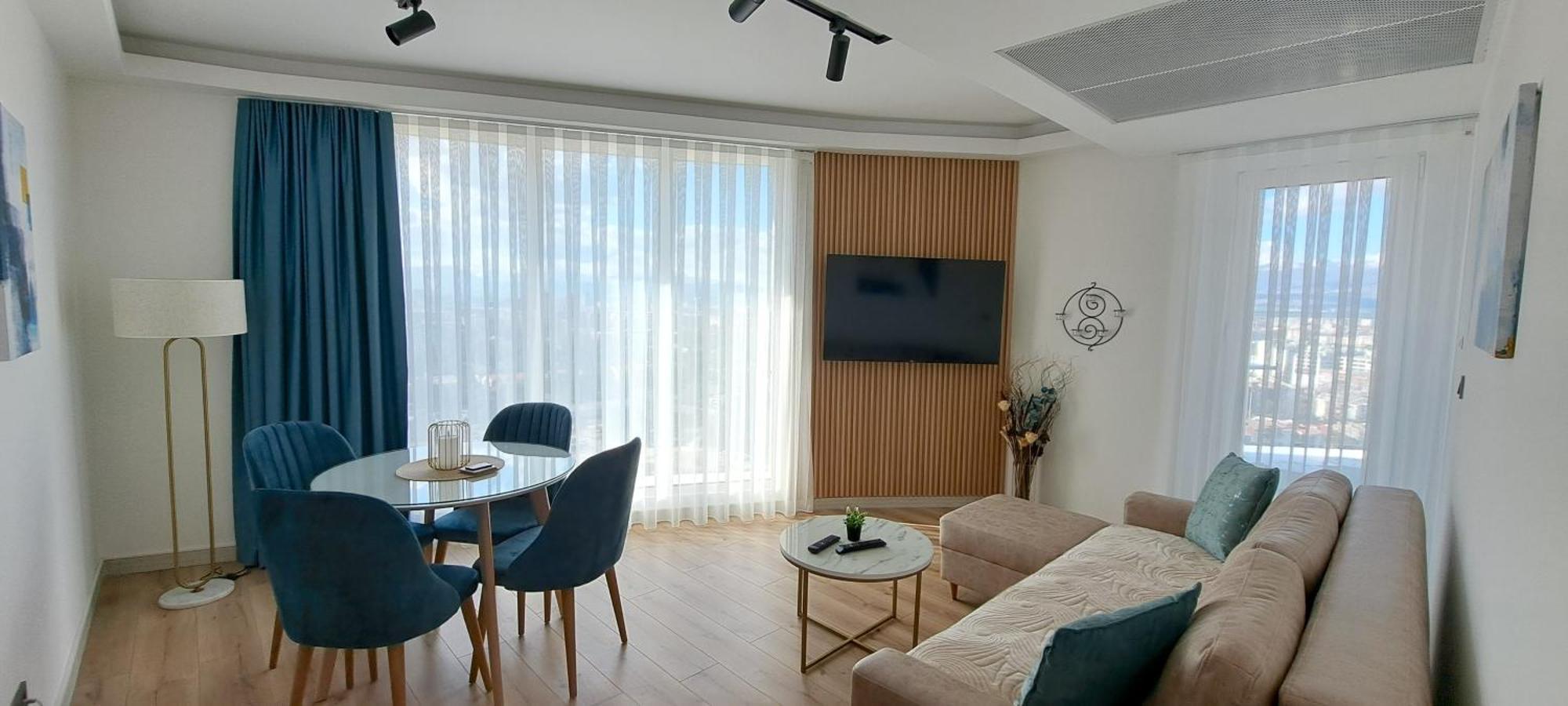 Luxury Condo On 18Th Floor With Pool, Fitness, Parking Included. Skopje Extérieur photo